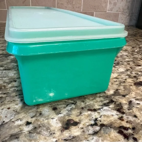 Vintage USA Tupperware Green Celery Vegetable Keeper Crisper Container 892-5 Lid - Picture 6 of 8